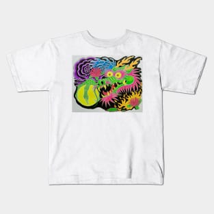 Neon Dragon With 4 Elements Original Kids T-Shirt